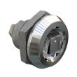 SOUTHCO Quarter-Turn Cam Latch, Railway Standard, Without Cam, Sealed, Zinc Alloy, Chrome Plated, Bright [E5-6-222-UU1]