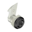 SOUTHCO Quarter-Turn Cam Latch, Railway Standard, 23mm (.91 in) Grip, Sealed, Zinc Alloy, Powder Coat, Black [E5-6-225-520]