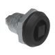SOUTHCO Quarter-Turn Cam Latch, Railway Standard, Spring-return Actuator, Sealed, Zinc Alloy, Powder Coat, Black [E5-6-225-TL0]
