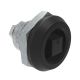 SOUTHCO Quarter-Turn Cam Latch, Railway Standard, Without Cam, Sealed, Zinc Alloy, Powder Coat, Black [E5-6-225-UU1]