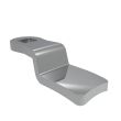 SOUTHCO Quarter-Turn Cam Latch Cam, Steel, Zinc Plate, Bright chromate [E5-6115]