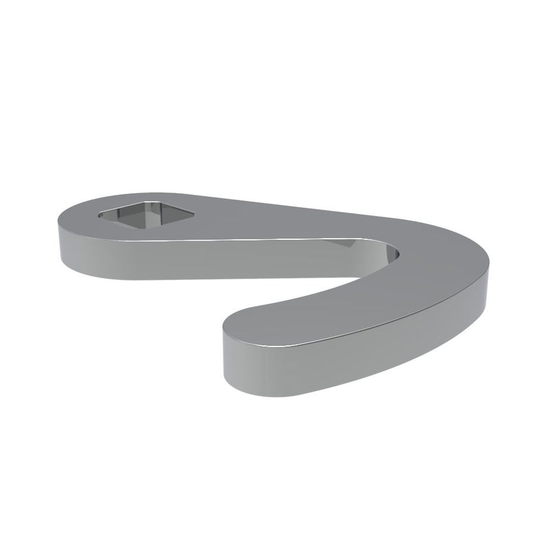 SOUTHCO Quarter-Turn Cam Latch Hook Cam, Steel, Zinc Plate, Bright chromate [E5-6200]