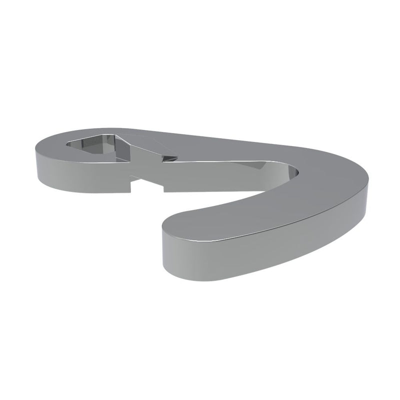 SOUTHCO Quarter-Turn Cam Latch Hook Cam, Steel, Zinc Plate, Bright chromate [E5-6210]