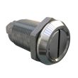SOUTHCO Quarter-Turn Cam Latch, Slotted Recess, Without Cam, Sealed, Zinc Alloy, Chrome Plated, Bright [E5-6A-002-UU1]