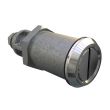 SOUTHCO Quarter-Turn Cam Latch, Slotted Recess, Without Cam, Sealed, Zinc Alloy, Chrome Plated, Bright [E5-6A-002-UU5]