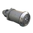 SOUTHCO Quarter-Turn Cam Latch, 8mm Hex Recess, Without Cam, Sealed, Zinc Alloy, Chrome Plated, Bright [E5-6A-012-UU5]