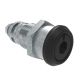 SOUTHCO Quarter-Turn Cam Latch, 8mm Hex Recess, Without Cam, Sealed, Zinc Alloy, Powder Coat, Black [E5-6A-015-UU3]