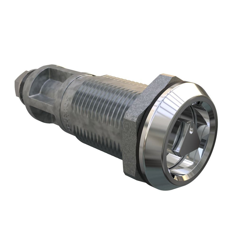 SOUTHCO Quarter-Turn Cam Latch, 8mm Triangle, Without Cam, Sealed, Zinc Alloy, Chrome Plated, Bright [E5-6A-032-UU2]