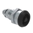 SOUTHCO Quarter-Turn Cam Latch, 8mm Triangle, Without Cam, Sealed, Zinc Alloy, Powder Coat, Black [E5-6A-035-UU3]