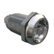 SOUTHCO Quarter-Turn Cam Latch, 7mm Square, Without Cam, Sealed, Zinc Alloy, Chrome Plated, Bright [E5-6A-042-UU1]