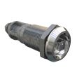 SOUTHCO Quarter-Turn Cam Latch, 7mm Square, Without Cam, Sealed, Zinc Alloy, Chrome Plated, Bright [E5-6A-042-UU2]