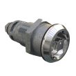 SOUTHCO Quarter-Turn Cam Latch, 7mm Square, Without Cam, Sealed, Zinc Alloy, Chrome Plated, Bright [E5-6A-042-UU3]