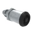 SOUTHCO Quarter-Turn Cam Latch, 7mm Square, Without Cam, Sealed, Zinc Alloy, Powder Coat, Black [E5-6A-045-UU5]