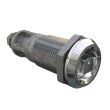 SOUTHCO Quarter-Turn Cam Latch, 8mm Square, Without Cam, Sealed, Zinc Alloy, Chrome Plated, Bright [E5-6A-052-UU2]