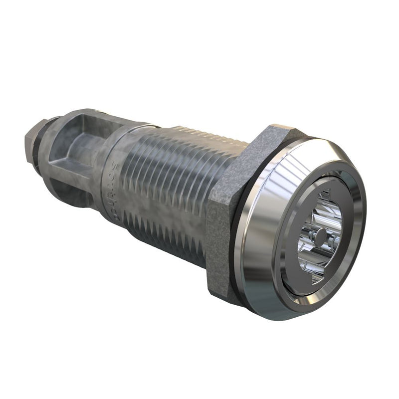SOUTHCO Quarter-Turn Cam Latch, 3mm Double Bit, Without Cam, Sealed, Zinc Alloy, Chrome Plated, Bright [E5-6A-062-UU2]