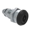 SOUTHCO Quarter-Turn Cam Latch, 3mm Double Bit, Without Cam, Sealed, Zinc Alloy, Powder Coat, Black [E5-6A-065-UU3]