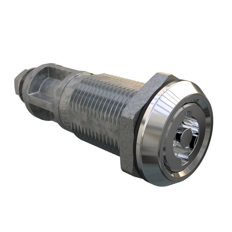 SOUTHCO Quarter-Turn Cam Latch, 5mm Double Bit, Without Cam, Sealed, Zinc Alloy, Chrome Plated, Bright [E5-6A-072-UU2]