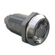 SOUTHCO Quarter-Turn Cam Latch, Bellcore 216, Without Cam, Sealed, Zinc Alloy, Chrome Plated, Bright [E5-6A-132-UU1]