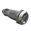 SOUTHCO Quarter-Turn Cam Latch, Bellcore 216, Without Cam, Sealed, Zinc Alloy, Chrome Plated, Bright [E5-6A-132-UU2]