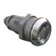 SOUTHCO Quarter-Turn Cam Latch, Bellcore 216, Without Cam, Sealed, Zinc Alloy, Chrome Plated, Bright [E5-6A-132-UU3]