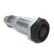 SOUTHCO Quarter-Turn Cam Latch, Bellcore 216, Without Cam, Sealed, Zinc Alloy, Powder Coat, Black [E5-6A-135-UU2]