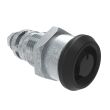 SOUTHCO Quarter-Turn Cam Latch, Bellcore 216, Without Cam, Sealed, Zinc Alloy, Powder Coat, Black [E5-6A-135-UU3]