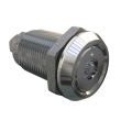 SOUTHCO Quarter-Turn Cam Latch, Bellcore Electronics, Without Cam, Sealed, Zinc Alloy, Chrome Plated, Bright [E5-6A-192-UU1]