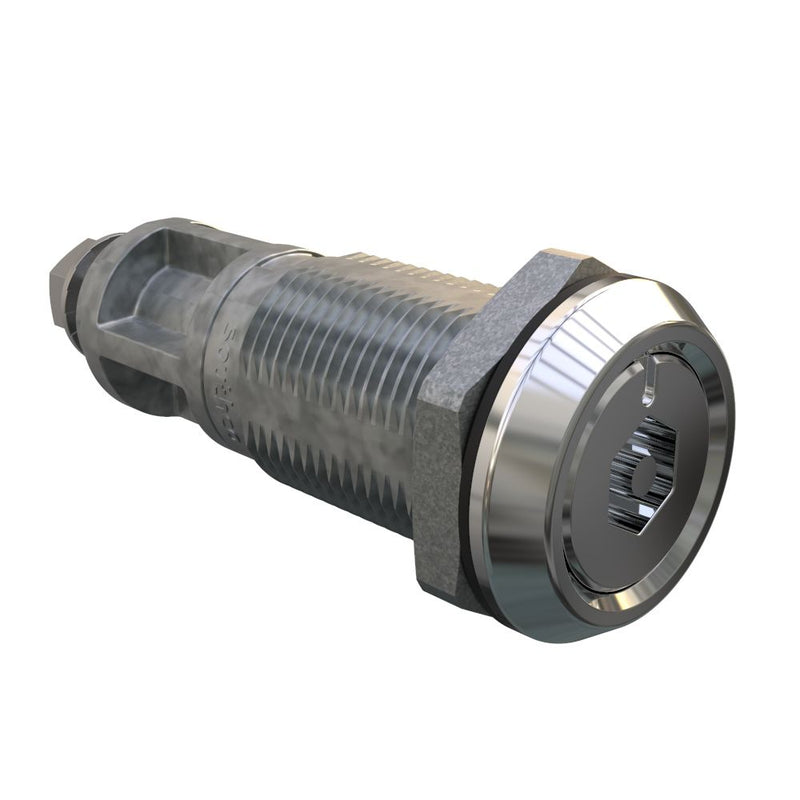 SOUTHCO Quarter-Turn Cam Latch, Bellcore Electronics, Without Cam, Sealed, Zinc Alloy, Chrome Plated, Bright [E5-6A-192-UU2]