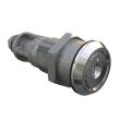 SOUTHCO Quarter-Turn Cam Latch, Recessed Slot, Without Cam, Sealed, Zinc Alloy, Chrome Plated, Bright [E5-6A-212-UU4]