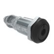 SOUTHCO Quarter-Turn Cam Latch, Recessed Slot, Without Cam, Sealed, Zinc Alloy, Powder Coat, Black [E5-6A-215-UU2]