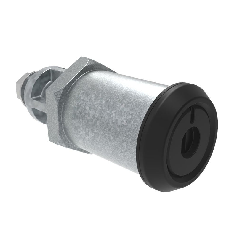 SOUTHCO Quarter-Turn Cam Latch, Recessed Slot, Without Cam, Sealed, Zinc Alloy, Powder Coat, Black [E5-6A-215-UU5]