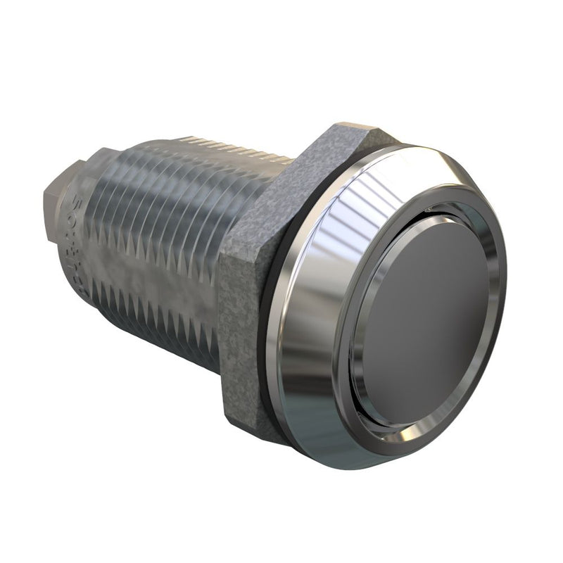 SOUTHCO Quarter-Turn Cam Latch, No Recess, Without Cam, Sealed, Zinc Alloy, Chrome Plated, Bright [E5-6A-232-UU1]