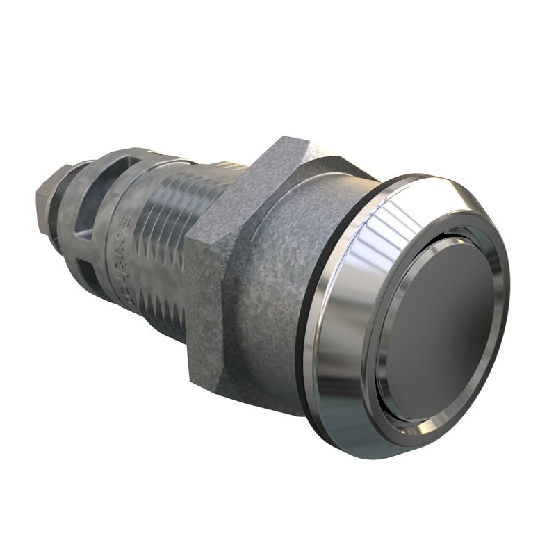 SOUTHCO Quarter-Turn Cam Latch, No Recess, Without Cam, Sealed, Zinc Alloy, Chrome Plated, Bright [E5-6A-232-UU3]