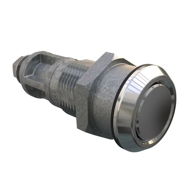 SOUTHCO Quarter-Turn Cam Latch, No Recess, Without Cam, Sealed, Zinc Alloy, Chrome Plated, Bright [E5-6A-232-UU4]