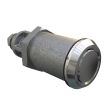 SOUTHCO Quarter-Turn Cam Latch, No Recess, Without Cam, Sealed, Zinc Alloy, Chrome Plated, Bright [E5-6A-232-UU5]