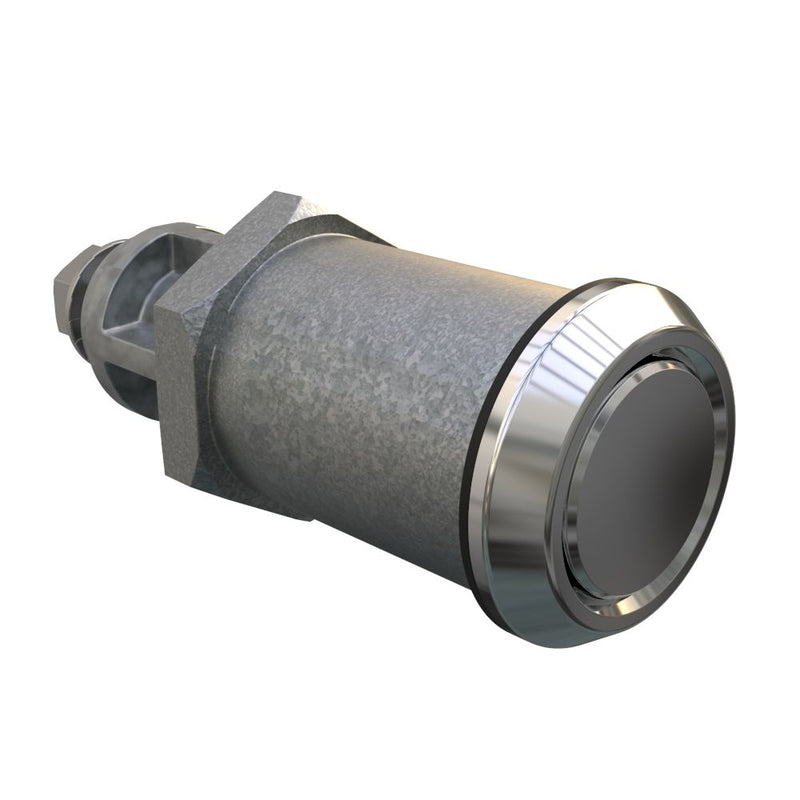 SOUTHCO Quarter-Turn Cam Latch, No Recess, Without Cam, Sealed, Zinc Alloy, Chrome Plated, Bright [E5-6A-232-UU5]