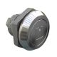 SOUTHCO Quarter-Turn Cam Latch, 8 mm Square Shuttered Recess, Zinc Alloy, Chrome Plated, Bright [E5-8-052-UU1]