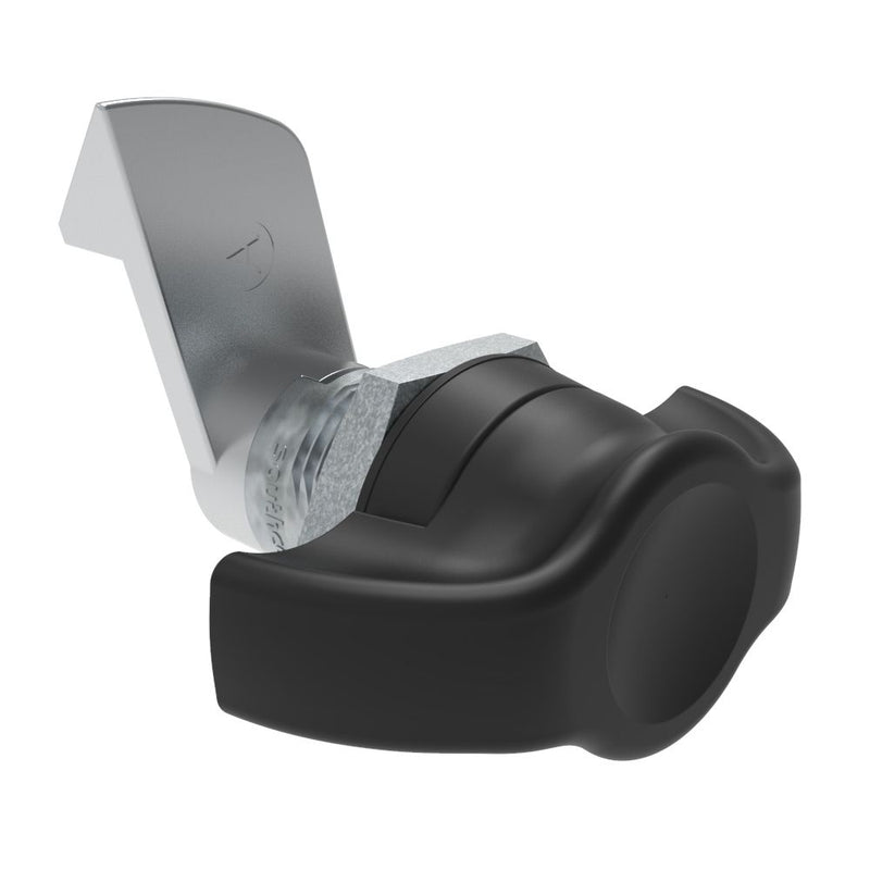 SOUTHCO Quarter-Turn Cam Latch, Wing, 23mm (.91 in) Grip, Not Sealed, Zinc Alloy, Powder Coat, Black [E5-9-305-510]