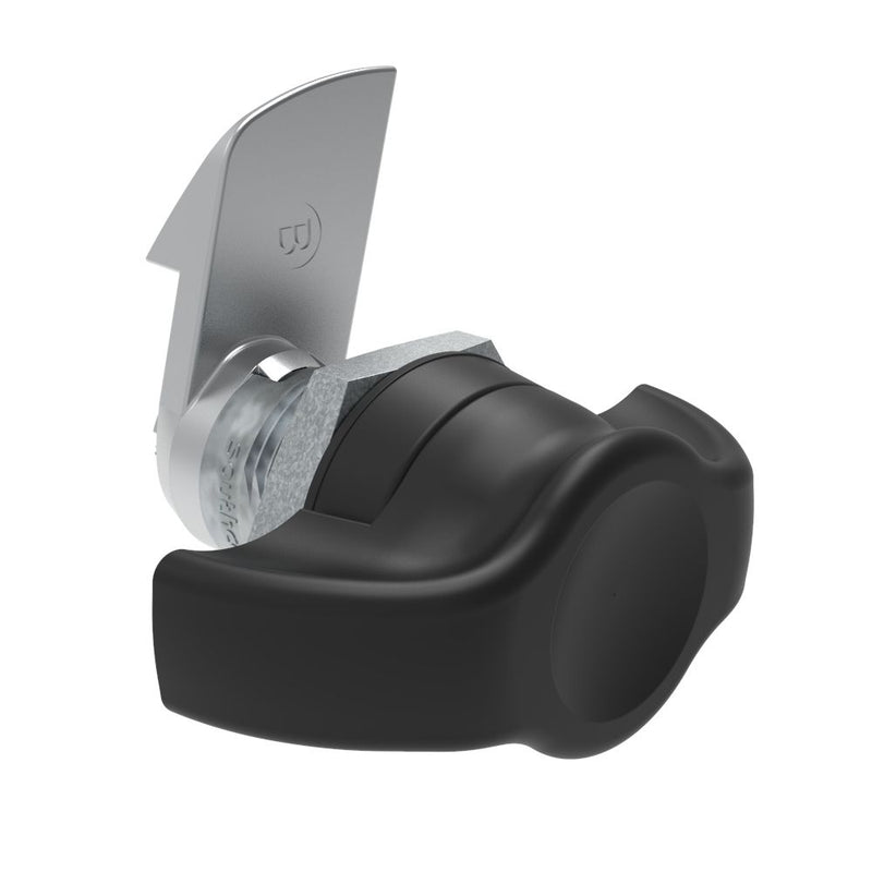SOUTHCO Quarter-Turn Cam Latch, Wing, 23mm (.91 in) Grip, Not Sealed, Zinc Alloy, Powder Coat, Black [E5-9-305-520]