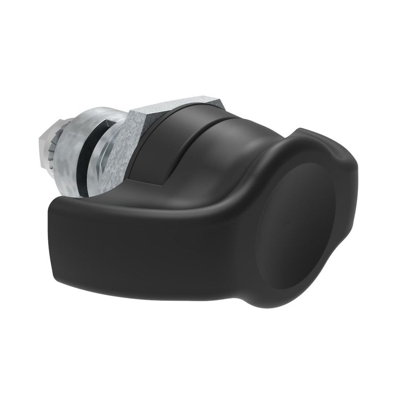 SOUTHCO Quarter-Turn Cam Latch, Wing, Spring-return Actuator, Not Sealed, Zinc Alloy, Powder Coat, Black [E5-9-305-TR0]