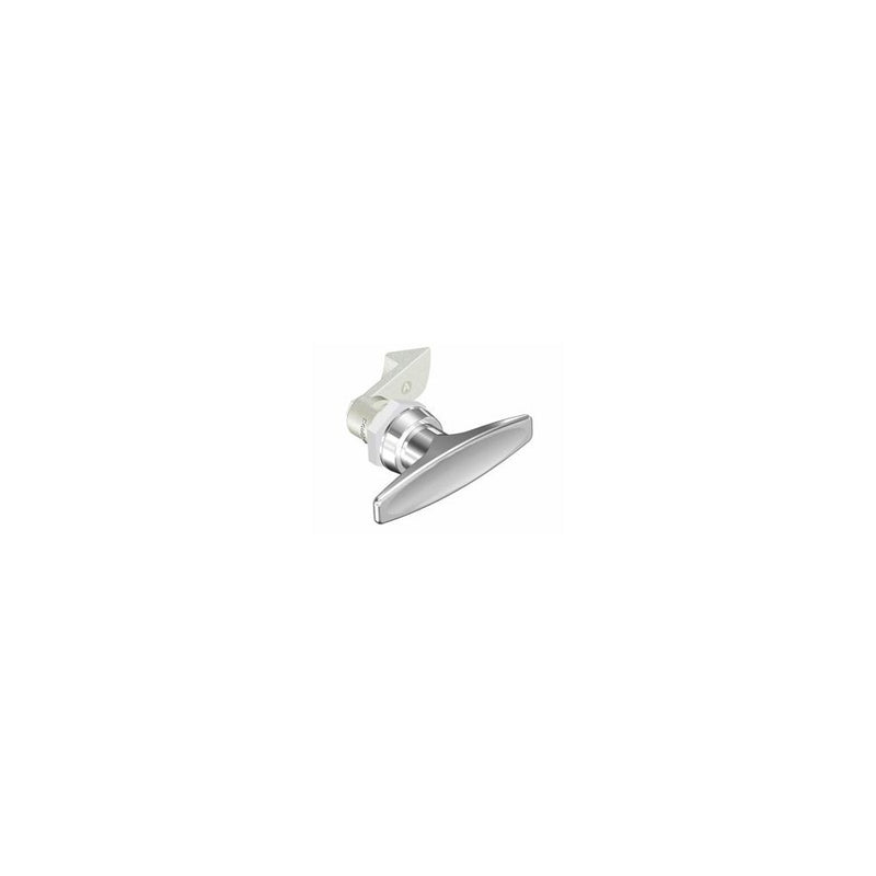 SOUTHCO Quarter-Turn Cam Latch, T-handle, 23mm (.91 in) Grip, Not Sealed, Zinc Alloy, Chrome Plated, Bright [E5-9-602-510]