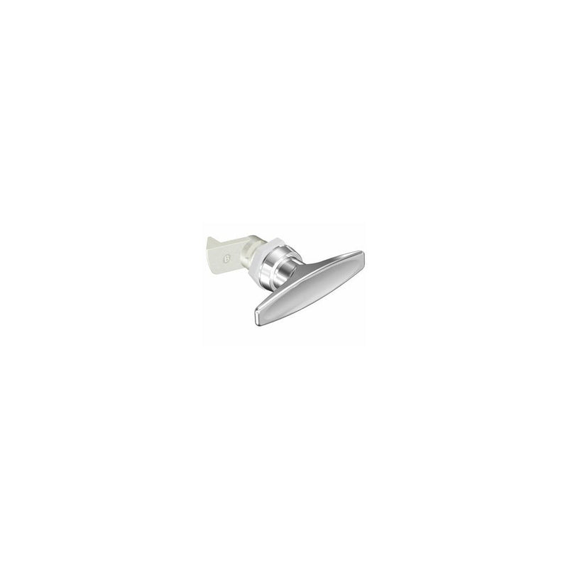 SOUTHCO Quarter-Turn Cam Latch, T-handle, 23mm (.91 in) Grip, Not Sealed, Zinc Alloy, Chrome Plated, Bright [E5-9-602-520]