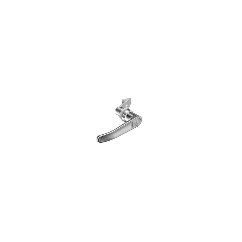 SOUTHCO Quarter-Turn Cam Latch, Key Locking (CH751) L-handle, 23mm (.91 in) Grip, Not Sealed, Zinc Alloy, Chrome Plated, Bright [E5-9-712-510-13]
