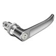 SOUTHCO Quarter-Turn Cam Latch, Key Locking (CH751) L-handle, 23mm (.91 in) Grip, Not Sealed, Zinc Alloy, Chrome Plated, Bright [E5-9-712-520-13]