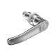 SOUTHCO Quarter-Turn Cam Latch, Key Locking (CH751) L-handle, Spring-return Actuator, Not Sealed, Zinc Alloy, Chrome Plated, Bright [E5-9-712-TR0-13]