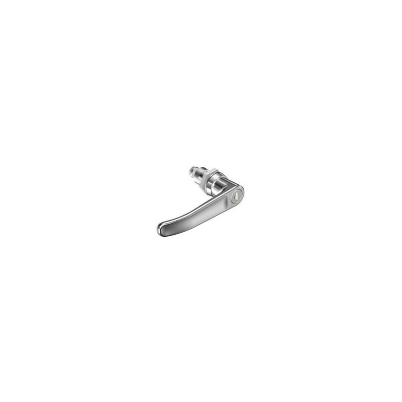 SOUTHCO Quarter-Turn Cam Latch, Key Locking (CH751) L-handle, Spring-return Actuator, Not Sealed, Zinc Alloy, Chrome Plated, Bright [E5-9-712-TR0-10]