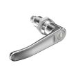 SOUTHCO Quarter-Turn Cam Latch, Key Locking (CH751) L-handle, Spring-return Actuator, Not Sealed, Zinc Alloy, Chrome Plated, Bright [E5-9-712-TR0-10]