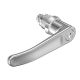 SOUTHCO Quarter-Turn Cam Latch, Key Locking (CH751) L-handle, Without Cam, Sealed, Zinc Alloy, Chrome Plated, Bright [E5-9-712-UU1-13]