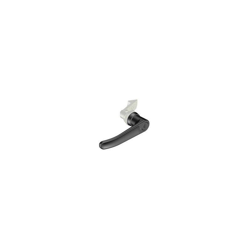 SOUTHCO Quarter-Turn Cam Latch, Key Locking (CH751) L-handle, 23mm (.91 in) Grip, Not Sealed, Zinc Alloy, Powder Coat, Black [E5-9-715-510-13]