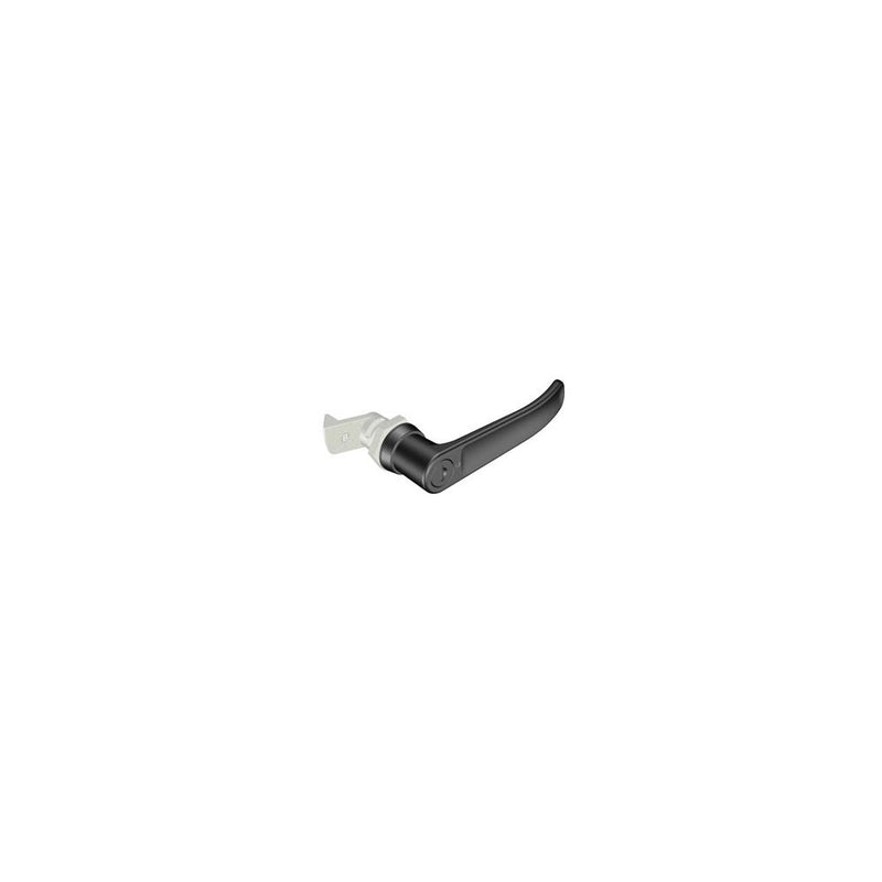 SOUTHCO Quarter-Turn Cam Latch, Key Locking (CH751) L-handle, 23mm (.91 in) Grip, Not Sealed, Zinc Alloy, Powder Coat, Black [E5-9-715-520-10]